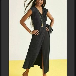 CAbi #5609 Disco Dress Black White Polka Dot Wrap Sz Medium -NWT Limited Edition